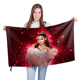 Флаг 3D с принтом Ariana в Санкт-Петербурге, 100% полиэстер | плотность ткани — 95 г/м2, размер — 67 х 109 см. Принт наносится с одной стороны | ariana grande | music | singer | альбом | ариана гранде | арт | девушки | звезда | знаменитость | любимые | музыка | певцы | персонаж | портрет | сша