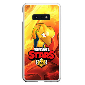 Чехол для Samsung S10E с принтом BRAWL STARS CROW в Санкт-Петербурге, Силикон | Область печати: задняя сторона чехла, без боковых панелей | bibi | brawl stars | coach mike | crow | leon | leon shark | max | mecha crow | mr.p | phoenix | sally leon | spike | sprout | unicorn | virus 8 bit | werewolf | ворон | оборотень | пингвин