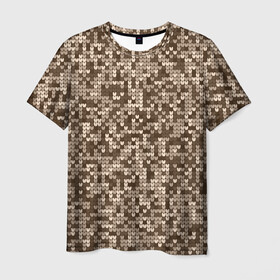 Мужская футболка 3D с принтом ВЯЗАНЫЙ КАМУФЛЯЖ в Санкт-Петербурге, 100% полиэфир | прямой крой, круглый вырез горловины, длина до линии бедер | camouflage | армия | военная форма | военный | вооружение | вооруженные силы | вязанный | вязаный | защита | защитный цвет | камуфляж | маскировка | солдат | униформа | форма | хаки