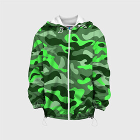 Детская куртка 3D с принтом CAMOUFLAGE GREEN в Санкт-Петербурге, 100% полиэстер | застежка — молния, подол и капюшон оформлены резинкой с фиксаторами, по бокам — два кармана без застежек, один потайной карман на груди, плотность верхнего слоя — 90 г/м2; плотность флисового подклада — 260 г/м2 | Тематика изображения на принте: camouflage | армия | военная форма | военный | вооружение | вооруженные силы | защита | защитный цвет | зеленый | камуфляж | маскировка | солдат | униформа | форма