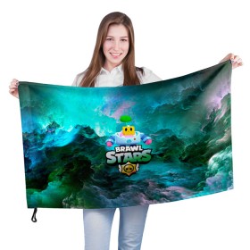 Флаг 3D с принтом Sprout Brawl Stars в Санкт-Петербурге, 100% полиэстер | плотность ткани — 95 г/м2, размер — 67 х 109 см. Принт наносится с одной стороны | brawl | brawl stars | sprout | бравл | бравл старс | росток | спраут | спраут brawl stars | спроут
