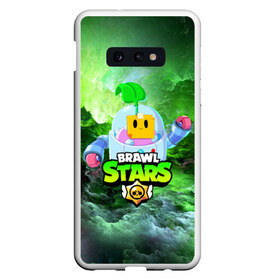 Чехол для Samsung S10E с принтом BRAWL STARS SPROUT в Санкт-Петербурге, Силикон | Область печати: задняя сторона чехла, без боковых панелей | bibi | br | brawl stars | coach mike | crow | leon | leon shark | max | mecha crow | mr.p | phoenix | sally leon | spike | unicorn | virus 8 bit | werewolf | ворон | оборотень | пингвин