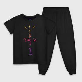 Детская пижама хлопок с принтом TRAVIS SCOTT в Санкт-Петербурге, 100% хлопок |  брюки и футболка прямого кроя, без карманов, на брюках мягкая резинка на поясе и по низу штанин
 | Тематика изображения на принте: fortnite | fortnite 2 | fortnite x маршмелло | ikonik | marshmello | ninja | ninja streamer | travis scott | иконик | ниндзя | пили | трэвис скотт | фортнайт | фортнайт 2 | фортнайт глава 2