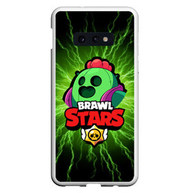 Чехол для Samsung S10E с принтом BRAWL STARS SPIKE в Санкт-Петербурге, Силикон | Область печати: задняя сторона чехла, без боковых панелей | bibi | brawl stars | coach mike | crow | leon | leon shark | max | mecha crow | mr.p | phoenix | sally leon | spike | sprout | unicorn | virus 8 bit | werewolf | ворон | оборотень | пингвин