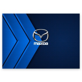 Поздравительная открытка с принтом MAZDA в Санкт-Петербурге, 100% бумага | плотность бумаги 280 г/м2, матовая, на обратной стороне линовка и место для марки
 | Тематика изображения на принте: amg | auto | bmw | honda | jdm | mercedes | nissan | porsche | racing | sport | subar | toyota | автомобил | автомобильные | киа | лексус | марка | машины | митсубиси | ниссан | порше | спорт | субару | тесла | тойота | хонда