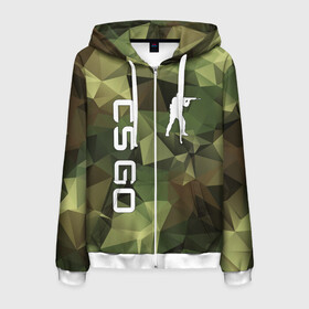 Мужская толстовка 3D на молнии с принтом CS GO CAMOUFLAGE в Санкт-Петербурге, 100% полиэстер | длина до линии бедра, манжеты и пояс оформлены мягкой тканевой резинкой, двухслойный капюшон со шнурком для регулировки, спереди молния, по бокам два кармана | astralis | awp | counter strike | cs go | cs go global offensive | cs:go | faze clan | hyper beast | team liquid | астралис | кс го | тим ликвид | фейз клан | хайпер бист