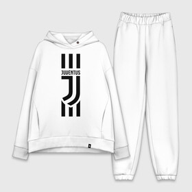 Женский костюм хлопок Oversize с принтом JUVENTUS в Санкт-Петербурге,  |  | cr7 | fc juventus | football | juve | juventus | ronaldo | sport | роналдо | спорт | футбол | ювентус