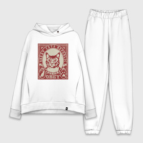 Женский костюм хлопок Oversize с принтом Cats Republic в Санкт-Петербурге,  |  | animal | cat | cute | kitty | meow | obey | друг | животные | киска | китти | кот | котенок | котик | кошечка | кошка | лев | леопард | милый | мур | мяу | пантера | питомец | рысь | тигр | улыбка