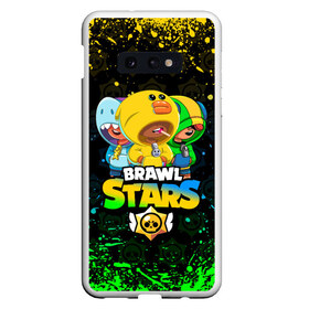 Чехол для Samsung S10E с принтом BRAWL STARS LEON SKINS в Санкт-Петербурге, Силикон | Область печати: задняя сторона чехла, без боковых панелей | bibi | brawl stars | coach mike | crow | leon | leon shark | max | mecha crow | mr.p | phoenix | sally leon | spike | sprout | unicorn | virus 8 bit | werewolf | ворон | оборотень | пингвин