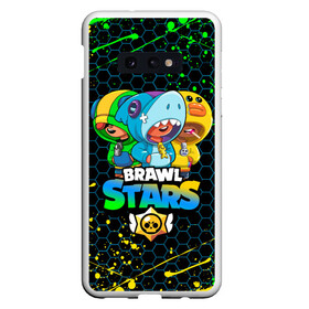 Чехол для Samsung S10E с принтом BRAWL STARS LEON SKINS в Санкт-Петербурге, Силикон | Область печати: задняя сторона чехла, без боковых панелей | bibi | brawl stars | coach mike | crow | leon | leon shark | max | mecha crow | mr.p | phoenix | sally leon | spike | sprout | unicorn | virus 8 bit | werewolf | ворон | оборотень | пингвин