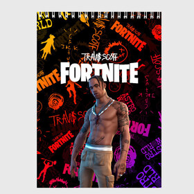 Скетчбук с принтом TRAVIS SCOTT+FORTNITE в Санкт-Петербурге, 100% бумага
 | 48 листов, плотность листов — 100 г/м2, плотность картонной обложки — 250 г/м2. Листы скреплены сверху удобной пружинной спиралью | Тематика изображения на принте: america | astro jack | astroworld | cactus jack | fortnite | fortnite 2 | fortnite х | rap | travis scott | usa | wish you were here | америка | астро джек | зарубежный реп | кактус джек | реп | сша | трэвис скотт | фортнайт | фортнайт 2