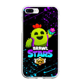 Чехол для iPhone 7Plus/8 Plus матовый с принтом BRAWL STARS SPIKE в Санкт-Петербурге, Силикон | Область печати: задняя сторона чехла, без боковых панелей | bibi | brawl stars | coach mike | crow | leon | leon shark | max | mecha crow | mr.p | phoenix | sally leon | spike | sprout | unicorn | virus 8 bit | werewolf | ворон | оборотень | пингвин