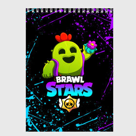 Скетчбук с принтом BRAWL STARS SPIKE в Санкт-Петербурге, 100% бумага
 | 48 листов, плотность листов — 100 г/м2, плотность картонной обложки — 250 г/м2. Листы скреплены сверху удобной пружинной спиралью | bibi | brawl stars | coach mike | crow | leon | leon shark | max | mecha crow | mr.p | phoenix | sally leon | spike | sprout | unicorn | virus 8 bit | werewolf | ворон | оборотень | пингвин