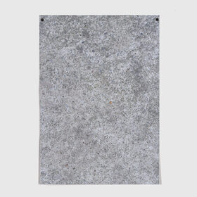 Постер с принтом Серый бетон в Санкт-Петербурге, 100% бумага
 | бумага, плотность 150 мг. Матовая, но за счет высокого коэффициента гладкости имеет небольшой блеск и дает на свету блики, но в отличии от глянцевой бумаги не покрыта лаком | камень