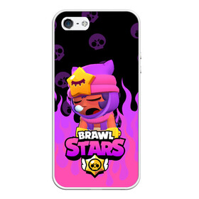 Чехол для iPhone 5/5S матовый с принтом Sandy BRAWL STARS в Санкт-Петербурге, Силикон | Область печати: задняя сторона чехла, без боковых панелей | Тематика изображения на принте: brawl stars | brawl stars sandy | legendary brawler | leon | leon shark | sandy | shark | stars | акула | бравл стар сэнди | леон акула | сенди | сэнди