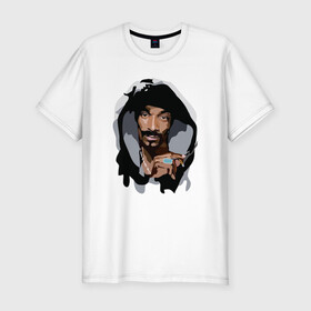 Мужская футболка хлопок Slim с принтом Snoop Dogg в Санкт-Петербурге, 92% хлопок, 8% лайкра | приталенный силуэт, круглый вырез ворота, длина до линии бедра, короткий рукав | 2pac | black | dog | dr dre | hip hop | rap | snoop dogg | west coast | гангстер | микрофон | музыка | рифма | рэп | рэпер | снуп дог | собака | хип хоп
