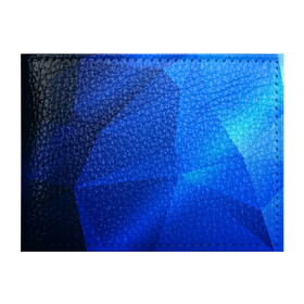 Обложка для студенческого билета с принтом SHADES OF BLUE в Санкт-Петербурге, натуральная кожа | Размер: 11*8 см; Печать на всей внешней стороне | Тематика изображения на принте: geometry | kaleidoscope | pattern | pilygon | polyscape | space | textures | tie dye | абстракт | броня | вселенная | геометрия | города | каледоскоп | космос | паттерн | полигон | полискейп | природа | тай дай | текстура | текстуры