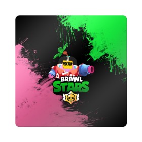 Магнит виниловый Квадрат с принтом СПРУТ BRAWL STARS в Санкт-Петербурге, полимерный материал с магнитным слоем | размер 9*9 см, закругленные углы | brawl | brawl stars | brawl stars sprout | clash | sprout | tropical sprout | бравл старс | игра | мобильные игры | спраут | тропический спрут