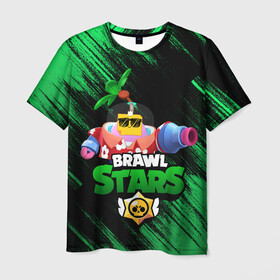 Мужская футболка 3D с принтом SPROUT BRAWL STARS в Санкт-Петербурге, 100% полиэфир | прямой крой, круглый вырез горловины, длина до линии бедер | brawl | brawl stars | brawl stars sprout | clash | sprout | tropical sprout | бравл старс | игра | мобильные игры | спраут | тропический спрут