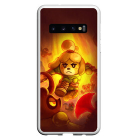 Чехол для Samsung Galaxy S10 с принтом ANIMAL CROSSING x DOOM ETERNAL в Санкт-Петербурге, Силикон | Область печати: задняя сторона чехла, без боковых панелей | Тематика изображения на принте: animal | crossing | doom | eternal | horizons | isabelle | new | nintendo | дум | дуум | изабель | кросинг | кроссинг | мем | мемы | нинтендо | нью | прикол | приколы | хорайзон | энимал | этернал | этэрнал