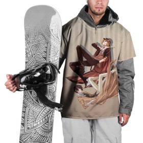 Накидка на куртку 3D с принтом Дазай и ЧУя в Санкт-Петербурге, 100% полиэстер |  | bungou stray dogs | аниме | великие из бродячих псов | дазай и чуя