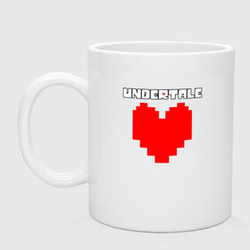 Кружка керамическая с принтом UNDERTALE HEART в Санкт-Петербурге, керамика | объем — 330 мл, диаметр — 80 мм. Принт наносится на бока кружки, можно сделать два разных изображения | asriel dreemurr | chara | frisk | gaster blaster | sans | undertale | азриэль дримурр | андертейл | гастер | меттатон | санс | фриск | чара