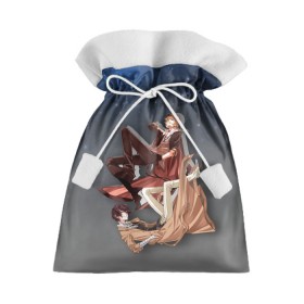 Подарочный 3D мешок с принтом Дазай и Чуя в Санкт-Петербурге, 100% полиэстер | Размер: 29*39 см | bungou stray dogs | аниме | великие из бродячих псов | дазай и чуя