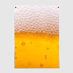 Постер с принтом ЖИВОЕ ПЕННОЕ в Санкт-Петербурге, 100% бумага
 | бумага, плотность 150 мг. Матовая, но за счет высокого коэффициента гладкости имеет небольшой блеск и дает на свету блики, но в отличии от глянцевой бумаги не покрыта лаком | beer | бир | напитки | пенное