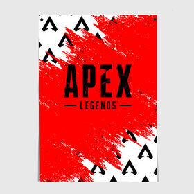 Постер с принтом APEX LEGENDS в Санкт-Петербурге, 100% бумага
 | бумага, плотность 150 мг. Матовая, но за счет высокого коэффициента гладкости имеет небольшой блеск и дает на свету блики, но в отличии от глянцевой бумаги не покрыта лаком | apex | apex legends | battle | battle royal | bloodhound | titanfall | wraith | апекс | апекс легендс | батл рояль | битва | война | каустик | королевская битва