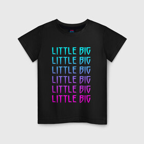 Детская футболка хлопок с принтом LITTLE BIG | ЛИТЛ БИГ (Z) в Санкт-Петербурге, 100% хлопок | круглый вырез горловины, полуприлегающий силуэт, длина до линии бедер | gokk | little | little big | uno | евровидение 2020 | ильич | илья | литл биг | литлбиг | литтл биг | маленький большой | панк поп рэйв | прусикин | рейв | рэп | таюрская | уно