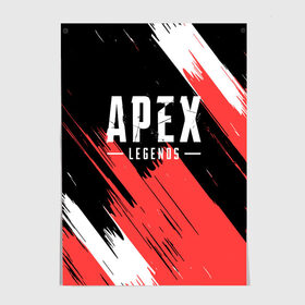 Постер с принтом APEX LEGENDS. в Санкт-Петербурге, 100% бумага
 | бумага, плотность 150 мг. Матовая, но за счет высокого коэффициента гладкости имеет небольшой блеск и дает на свету блики, но в отличии от глянцевой бумаги не покрыта лаком | apex | apex legends | battle | battle royal | bloodhound | titanfall | wraith | апекс | апекс легендс | батл рояль | битва | война | каустик | королевская битва