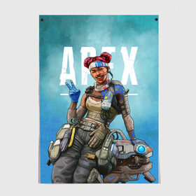 Постер с принтом APEX LEGENDS Lifeline в Санкт-Петербурге, 100% бумага
 | бумага, плотность 150 мг. Матовая, но за счет высокого коэффициента гладкости имеет небольшой блеск и дает на свету блики, но в отличии от глянцевой бумаги не покрыта лаком | apex | apex legends | lifeline | апекс | игры | лайфлайн