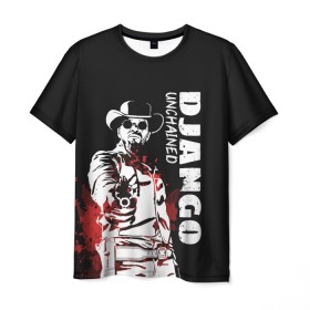 Мужская футболка 3D с принтом Django в Санкт-Петербурге, 100% полиэфир | прямой крой, круглый вырез горловины, длина до линии бедер | django | tarantino | джанго | джанго освобожденный | тарантино