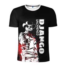 Мужская футболка 3D спортивная с принтом Django в Санкт-Петербурге, 100% полиэстер с улучшенными характеристиками | приталенный силуэт, круглая горловина, широкие плечи, сужается к линии бедра | django | tarantino | джанго | джанго освобожденный | тарантино