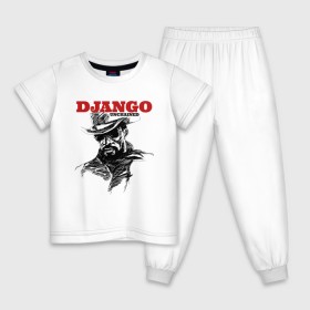 Детская пижама хлопок с принтом Django в Санкт-Петербурге, 100% хлопок |  брюки и футболка прямого кроя, без карманов, на брюках мягкая резинка на поясе и по низу штанин
 | Тематика изображения на принте: django | tarantino | джанго | джанго освобожденный | тарантино
