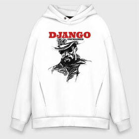 Мужское худи Oversize хлопок с принтом Django в Санкт-Петербурге, френч-терри — 70% хлопок, 30% полиэстер. Мягкий теплый начес внутри —100% хлопок | боковые карманы, эластичные манжеты и нижняя кромка, капюшон на магнитной кнопке | django | tarantino | джанго | джанго освобожденный | тарантино