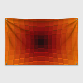Флаг-баннер с принтом оптическая иллюзия в Санкт-Петербурге, 100% полиэстер | размер 67 х 109 см, плотность ткани — 95 г/м2; по краям флага есть четыре люверса для крепления | big picture | иллюзия | квадрат | оптическая | текстуры | тренды
