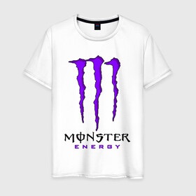 Мужская футболка хлопок с принтом MONSTER ENERGY в Санкт-Петербурге, 100% хлопок | прямой крой, круглый вырез горловины, длина до линии бедер, слегка спущенное плечо. | black monster | bmx | claw | cybersport | energy | monster | monster energy | moto | motocross | race | sport | киберспорт | когти | монстер энерджи | монстр | мото | мотокросс | ралли | скейтбординг | спорт | т | энергия