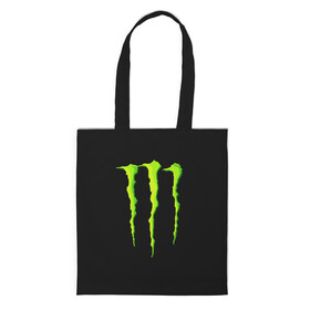 Шоппер 3D с принтом MONSTER ENERGY в Санкт-Петербурге, 100% полиэстер | Плотность: 200 г/м2; Размер: 34×35 см; Высота лямок: 30 см | black monster | bmx | claw | cybersport | energy | monster | monster energy | moto | motocross | race | sport | киберспорт | когти | монстер энерджи | монстр | мото | мотокросс | ралли | скейтбординг | спорт | т | энергия