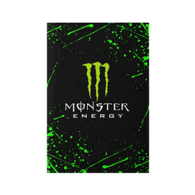 Обложка для паспорта матовая кожа с принтом MONSTER ENERGY в Санкт-Петербурге, натуральная матовая кожа | размер 19,3 х 13,7 см; прозрачные пластиковые крепления | black monster | bmx | claw | cybersport | energy | monster | monster energy | moto | motocross | race | sport | киберспорт | когти | монстер энерджи | монстр | мото | мотокросс | ралли | скейтбординг | спорт | т | энергия