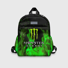 Детский рюкзак 3D с принтом MONSTER ENERGY в Санкт-Петербурге, 100% полиэстер | лямки с регулируемой длиной, сверху петелька, чтобы рюкзак можно было повесить на вешалку. Основное отделение закрывается на молнию, как и внешний карман. Внутри дополнительный карман. По бокам два дополнительных кармашка | black monster | bmx | claw | cybersport | energy | monster | monster energy | moto | motocross | race | sport | киберспорт | когти | монстер энерджи | монстр | мото | мотокросс | ралли | скейтбординг | спорт | т | энергия