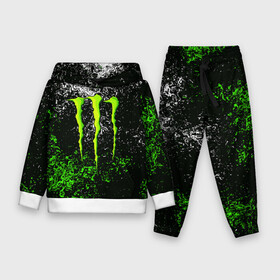 Детский костюм 3D (с толстовкой) с принтом MONSTER ENERGY в Санкт-Петербурге,  |  | black monster | bmx | claw | cybersport | energy | monster | monster energy | moto | motocross | race | sport | киберспорт | когти | монстер энерджи | монстр | мото | мотокросс | ралли | скейтбординг | спорт | т | энергия