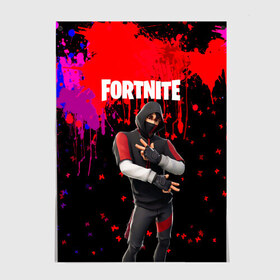 Постер с принтом FORTNITE IKONIK. в Санкт-Петербурге, 100% бумага
 | бумага, плотность 150 мг. Матовая, но за счет высокого коэффициента гладкости имеет небольшой блеск и дает на свету блики, но в отличии от глянцевой бумаги не покрыта лаком | archetype | fortnite | fortnite 2 | fortnite x | ikonik | marshmello | raven | архетип | ворон | иконик | маршмелло | фортнайт | фортнайт 2 | фортнайт глава 2