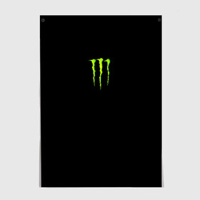 Постер с принтом MONSTER ENERGY в Санкт-Петербурге, 100% бумага
 | бумага, плотность 150 мг. Матовая, но за счет высокого коэффициента гладкости имеет небольшой блеск и дает на свету блики, но в отличии от глянцевой бумаги не покрыта лаком | black monster | bmx | claw | cybersport | energy | monster | monster energy | moto | motocross | race | sport | киберспорт | когти | монстер энерджи | монстр | мото | мотокросс | ралли | скейтбординг | спорт | т | энергия