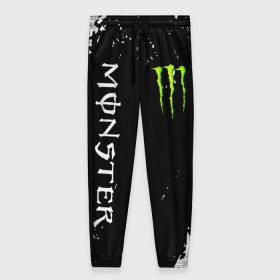 Женские брюки 3D с принтом MONSTER ENERGY в Санкт-Петербурге, полиэстер 100% | прямой крой, два кармана без застежек по бокам, с мягкой трикотажной резинкой на поясе и по низу штанин. В поясе для дополнительного комфорта — широкие завязки | black monster | bmx | claw | cybersport | energy | monster | monster energy | moto | motocross | race | sport | киберспорт | когти | монстер энерджи | монстр | мото | мотокросс | ралли | скейтбординг | спорт | т | энергия