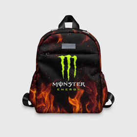 Детский рюкзак 3D с принтом MONSTER ENERGY  в Санкт-Петербурге, 100% полиэстер | лямки с регулируемой длиной, сверху петелька, чтобы рюкзак можно было повесить на вешалку. Основное отделение закрывается на молнию, как и внешний карман. Внутри дополнительный карман. По бокам два дополнительных кармашка | black monster | bmx | claw | cybersport | energy | monster | monster energy | moto | motocross | race | sport | киберспорт | когти | монстер энерджи | монстр | мото | мотокросс | ралли | скейтбординг | спорт | т | энергия