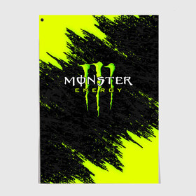 Постер с принтом MONSTER ENERGY в Санкт-Петербурге, 100% бумага
 | бумага, плотность 150 мг. Матовая, но за счет высокого коэффициента гладкости имеет небольшой блеск и дает на свету блики, но в отличии от глянцевой бумаги не покрыта лаком | black monster | bmx | claw | cybersport | energy | monster | monster energy | moto | motocross | race | sport | киберспорт | когти | монстер энерджи | монстр | мото | мотокросс | ралли | скейтбординг | спорт | т | энергия