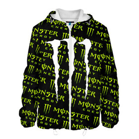 Мужская куртка 3D с принтом MONSTER ENERGY  в Санкт-Петербурге, ткань верха — 100% полиэстер, подклад — флис | прямой крой, подол и капюшон оформлены резинкой с фиксаторами, два кармана без застежек по бокам, один большой потайной карман на груди. Карман на груди застегивается на липучку | black monster | bmx | claw | cybersport | energy | monster | monster energy | moto | motocross | race | sport | киберспорт | когти | монстер энерджи | монстр | мото | мотокросс | ралли | скейтбординг | спорт | т | энергия