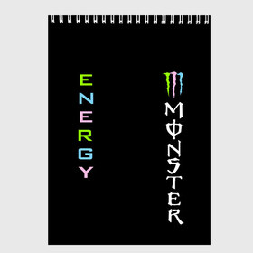 Скетчбук с принтом MONSTER ENERGY (Z) в Санкт-Петербурге, 100% бумага
 | 48 листов, плотность листов — 100 г/м2, плотность картонной обложки — 250 г/м2. Листы скреплены сверху удобной пружинной спиралью | black monster | bmx | claw | cybersport | energy | monster | monster energy | moto | motocross | race | sport | киберспорт | когти | монстер энерджи | монстр | мото | мотокросс | ралли | скейтбординг | спорт | энергия