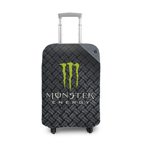 Чехол для чемодана 3D с принтом MONSTER ENERGY (Z) в Санкт-Петербурге, 86% полиэфир, 14% спандекс | двустороннее нанесение принта, прорези для ручек и колес | black monster | bmx | claw | cybersport | energy | monster | monster energy | moto | motocross | race | sport | киберспорт | когти | монстер энерджи | монстр | мото | мотокросс | ралли | скейтбординг | спорт | т | энергия